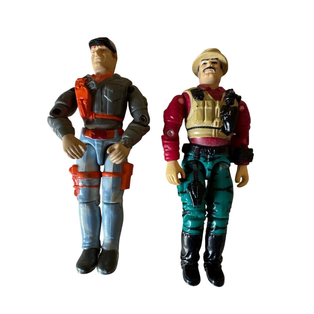 Vintage 90’s G.I. Joe 2 pc. Bazooka & Cross-Country Battle Corps Action Figures